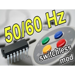 Super Nintendo 50/60 Гц без переключателя мод + светодиодный мод